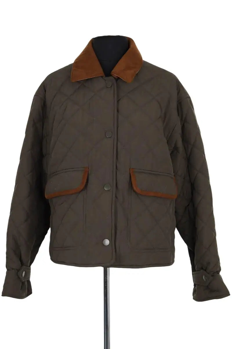 Blouson Miu Miu Kaki en Synthétique, taille M - Seconde Main