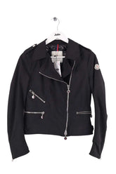 Blouson Moncler Noir en Synthétique, taille M - Seconde Main