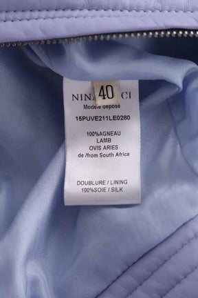 Blouson Nina Ricci Violet en Cuir