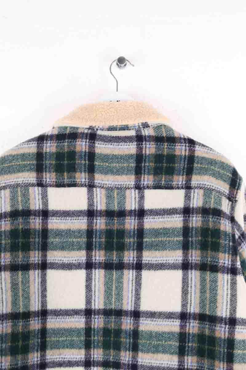 Blouson Octobre Vert en Laine