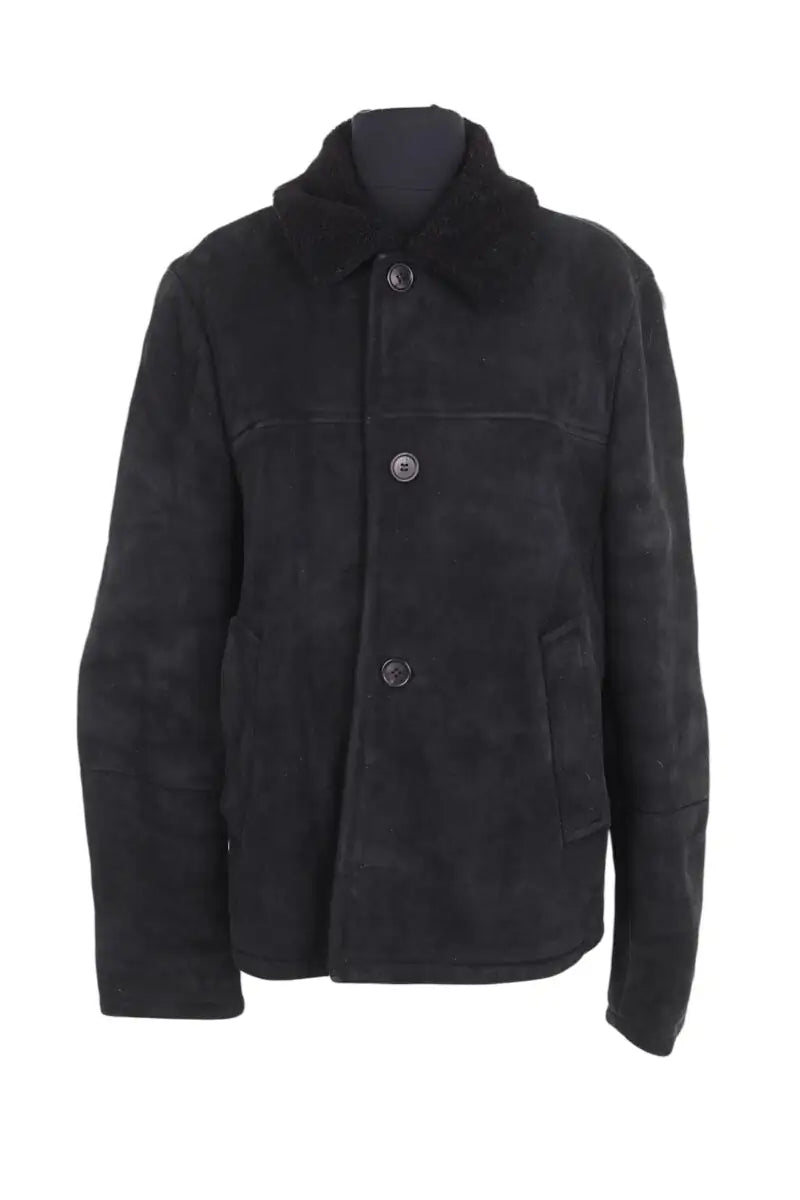 Blouson Prada Noir en Daim, taille XXL - Seconde Main