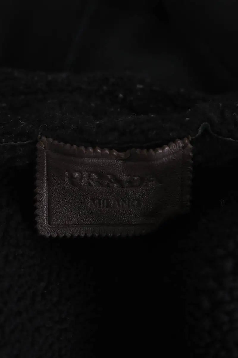 Blouson Prada Noir en Daim