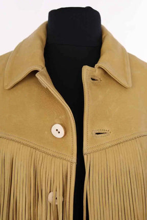 Blouson Ralph Lauren Camel en Cuir