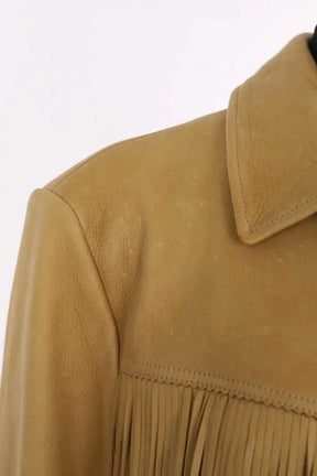 Blouson Ralph Lauren Camel en Cuir