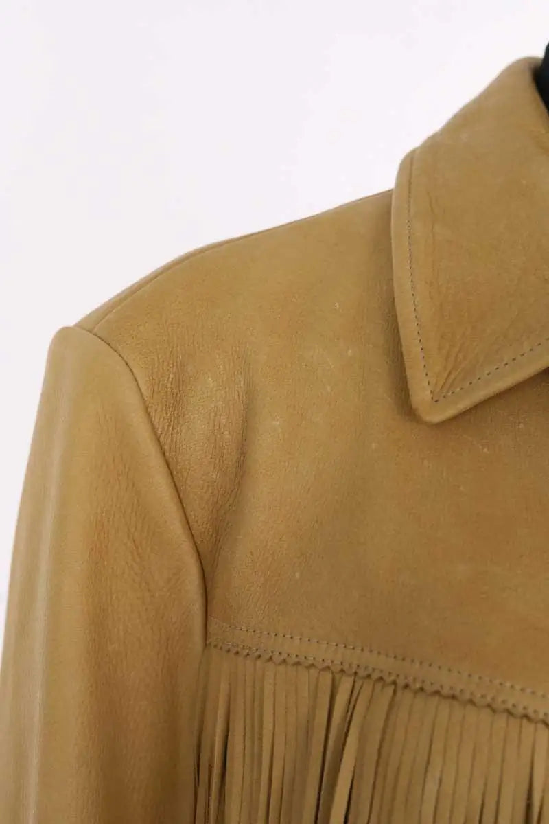 Blouson Ralph Lauren Camel en Cuir
