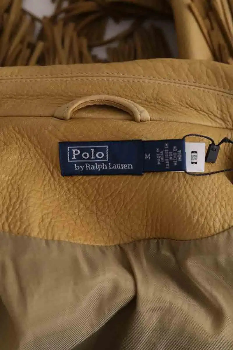 Blouson Ralph Lauren Camel en Cuir