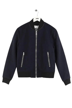 Blouson Sandro Bleu en Viscose, taille S - Seconde Main