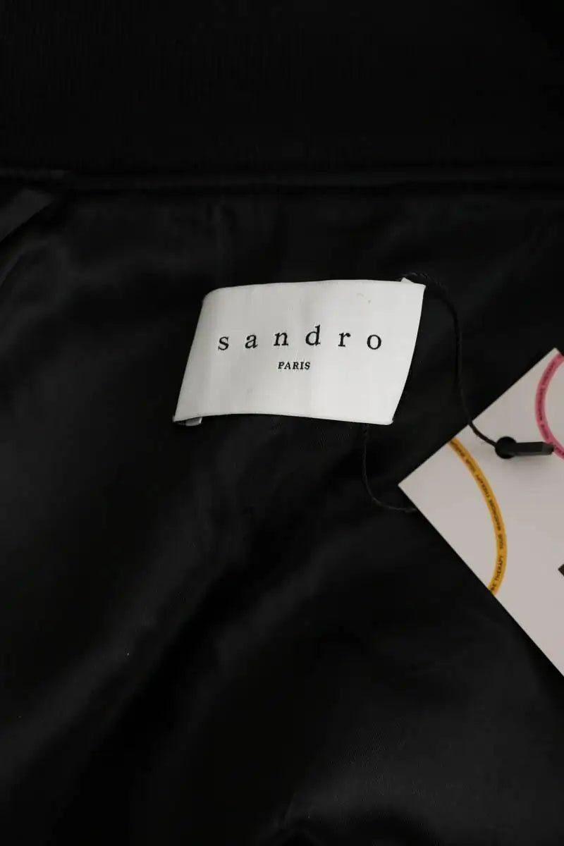 Blouson Sandro Bleu en Viscose