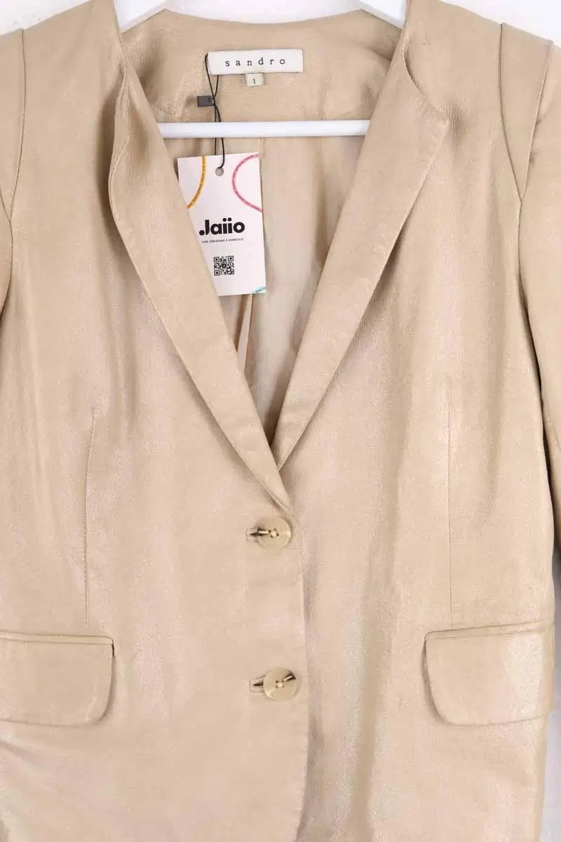 Blouson Sandro Doré en Coton