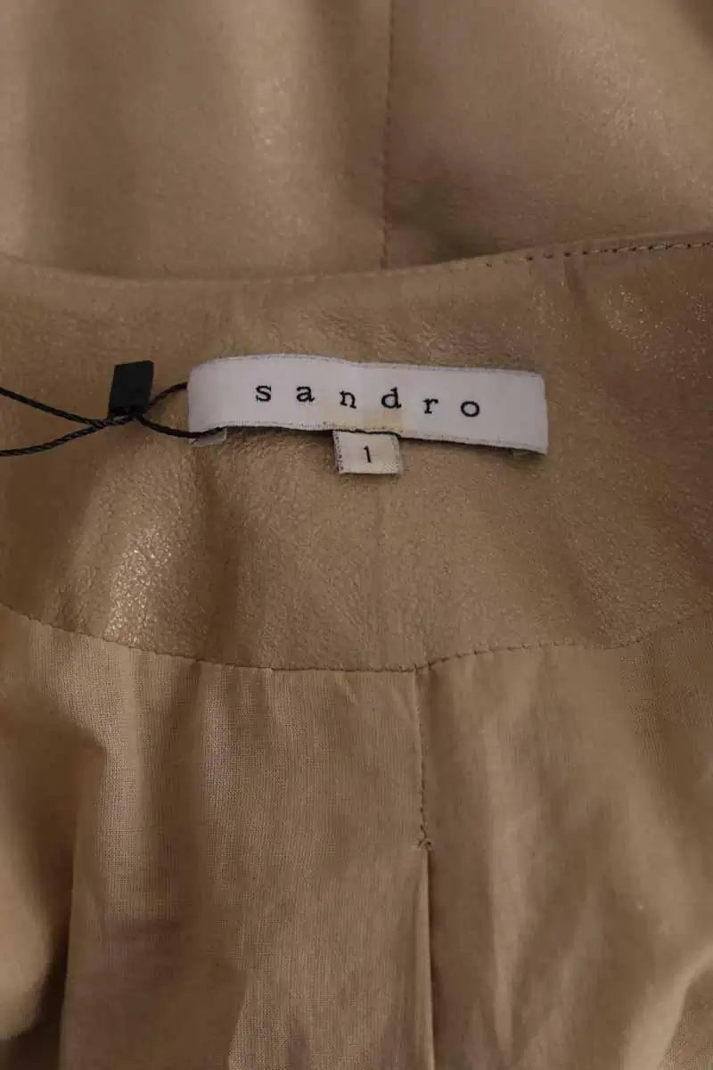 Blouson Sandro Doré en Coton