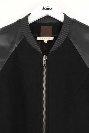Blouson Sandro Noir en Cuir