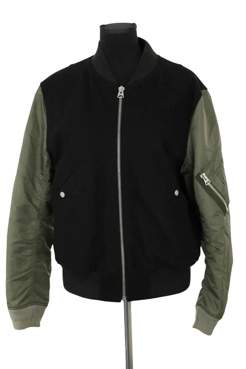 Blouson Sandro Noir en Laine, taille M - Seconde Main