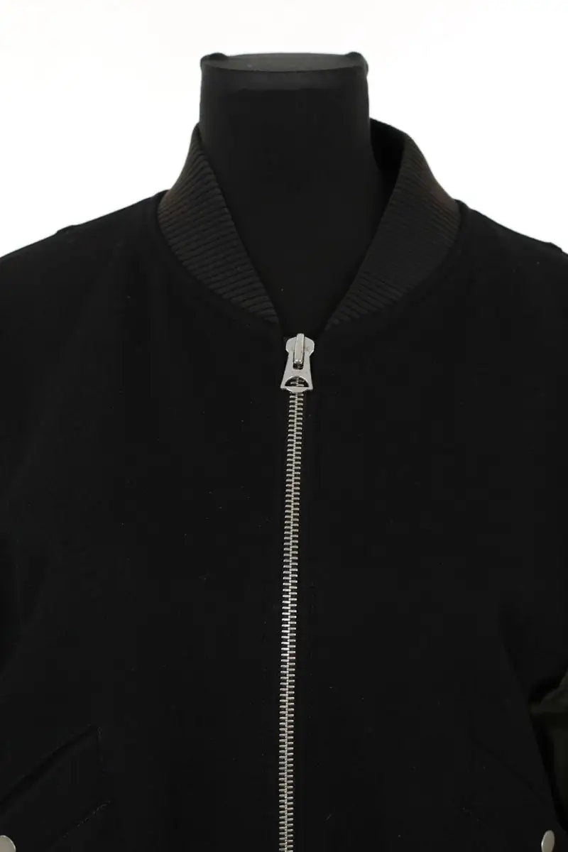 Blouson Sandro Noir en Laine