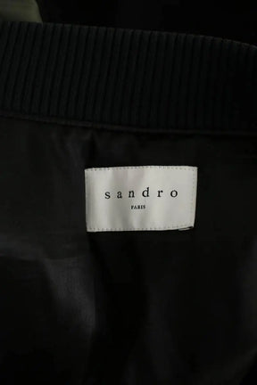 Blouson Sandro Noir en Laine