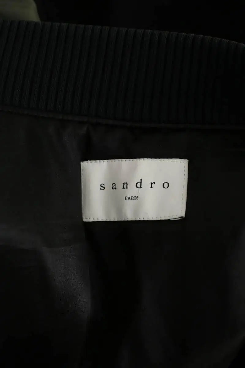 Blouson Sandro Noir en Laine