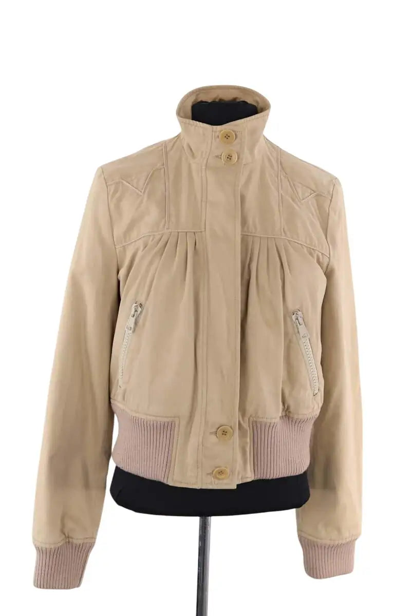 Blouson See By Chloé Kaki en Coton, taille L - Seconde Main