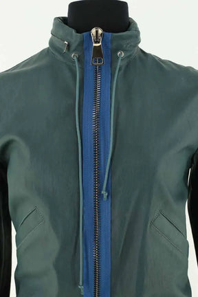 Blouson Stouls Vert en Cuir