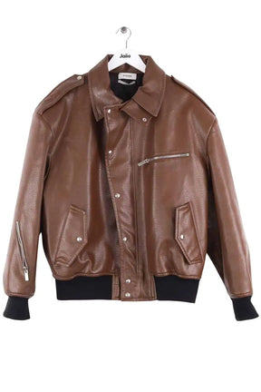 Blouson System Marron en Synthétique, taille XL - Seconde Main