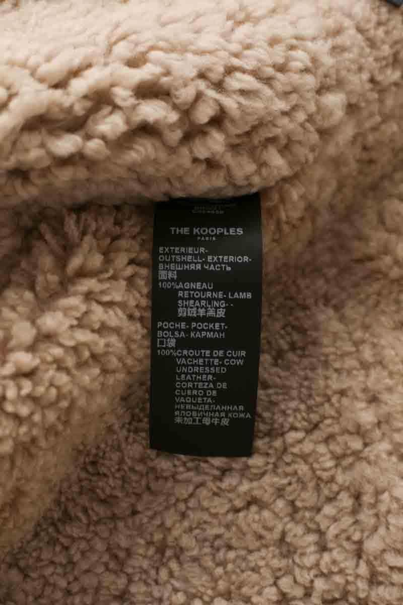 Blouson The Kooples Marron en Cuir