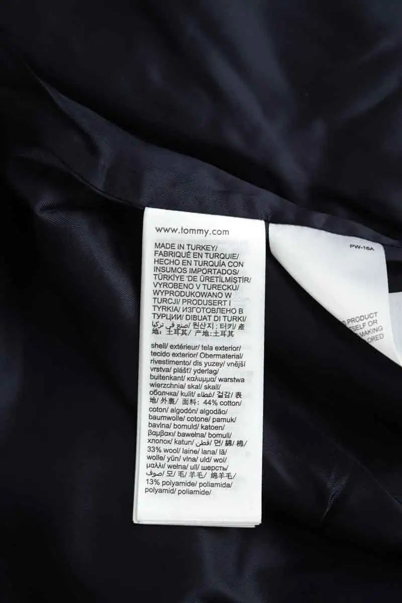 Blouson Tommy Hilfiger Bleu en Laine