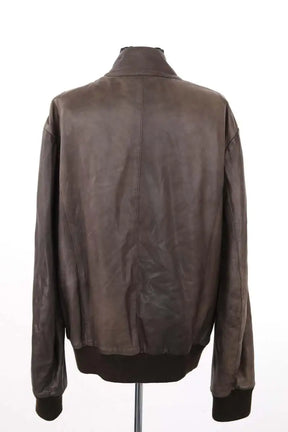 Blouson Trussardi Marron en Cuir