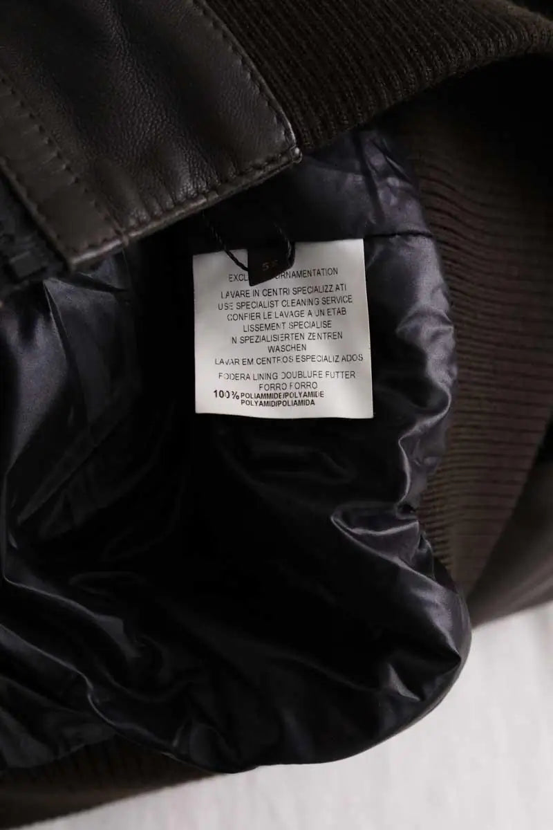 Blouson Trussardi Marron en Cuir
