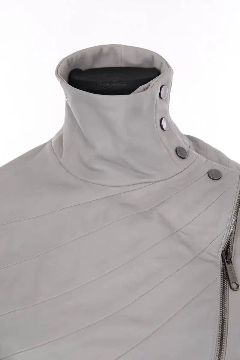 Blouson Viktor & Rolf Gris en Cuir
