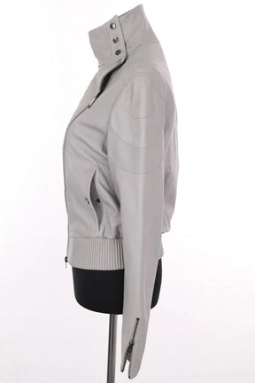 Blouson Viktor & Rolf Gris en Cuir