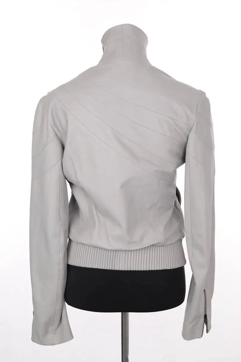 Blouson Viktor & Rolf Gris en Cuir