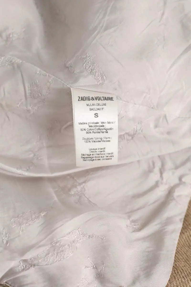Blouson Zadig & Voltaire Beige en Coton