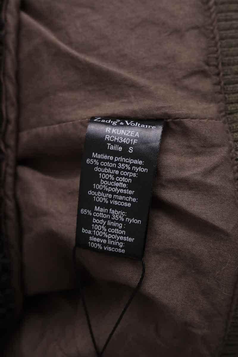 Blouson Zadig & Voltaire Kunzea Kaki en Coton