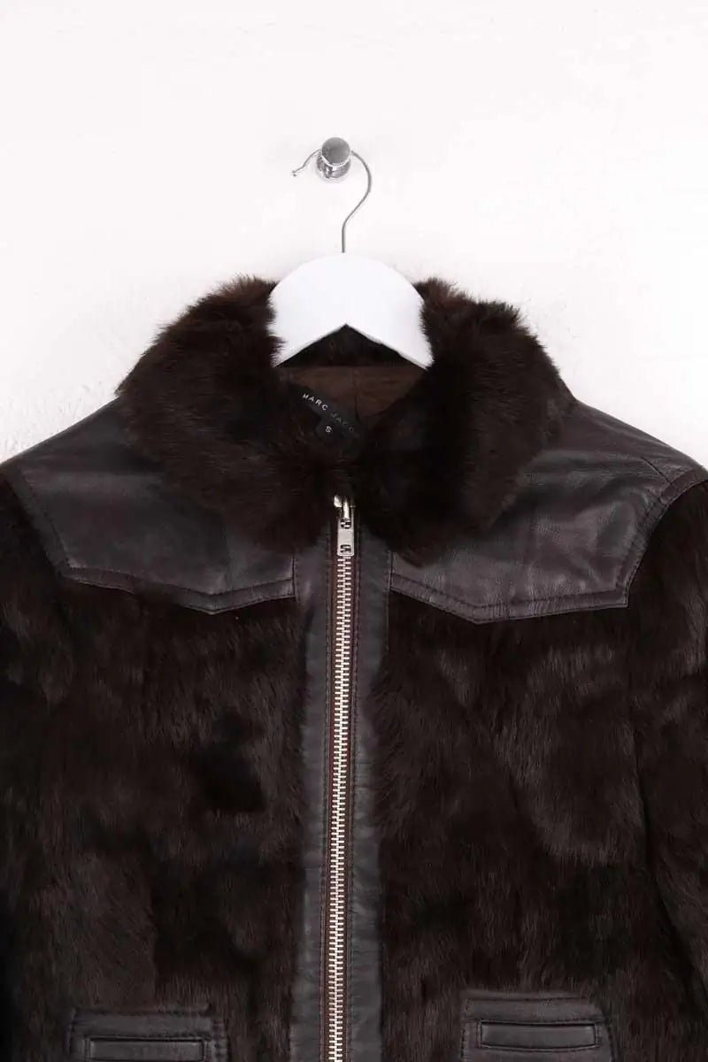 Blouson Marc Jacobs Marron en Fourrure