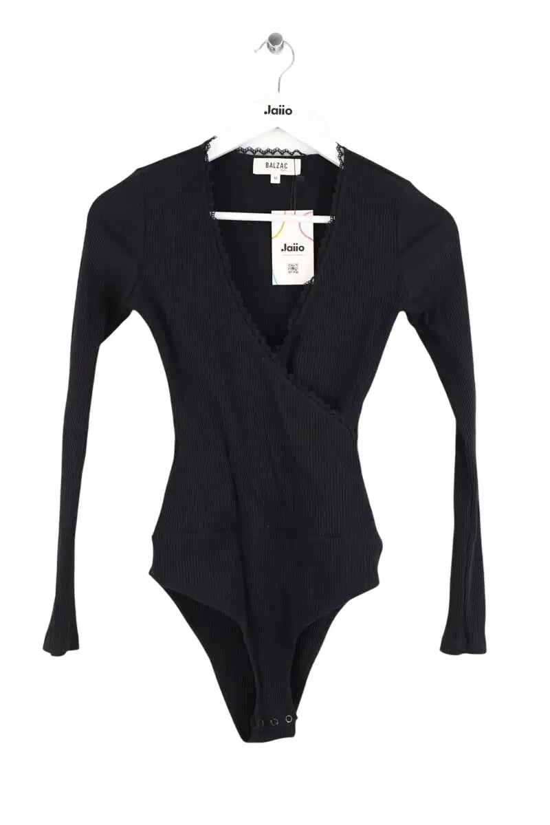 Body Balzac Noir en Coton, taille M - Seconde Main