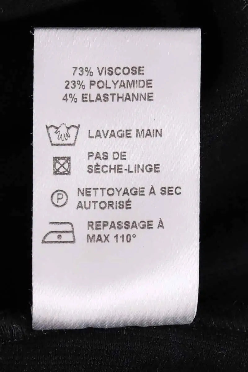 Body Flair Noir en Viscose