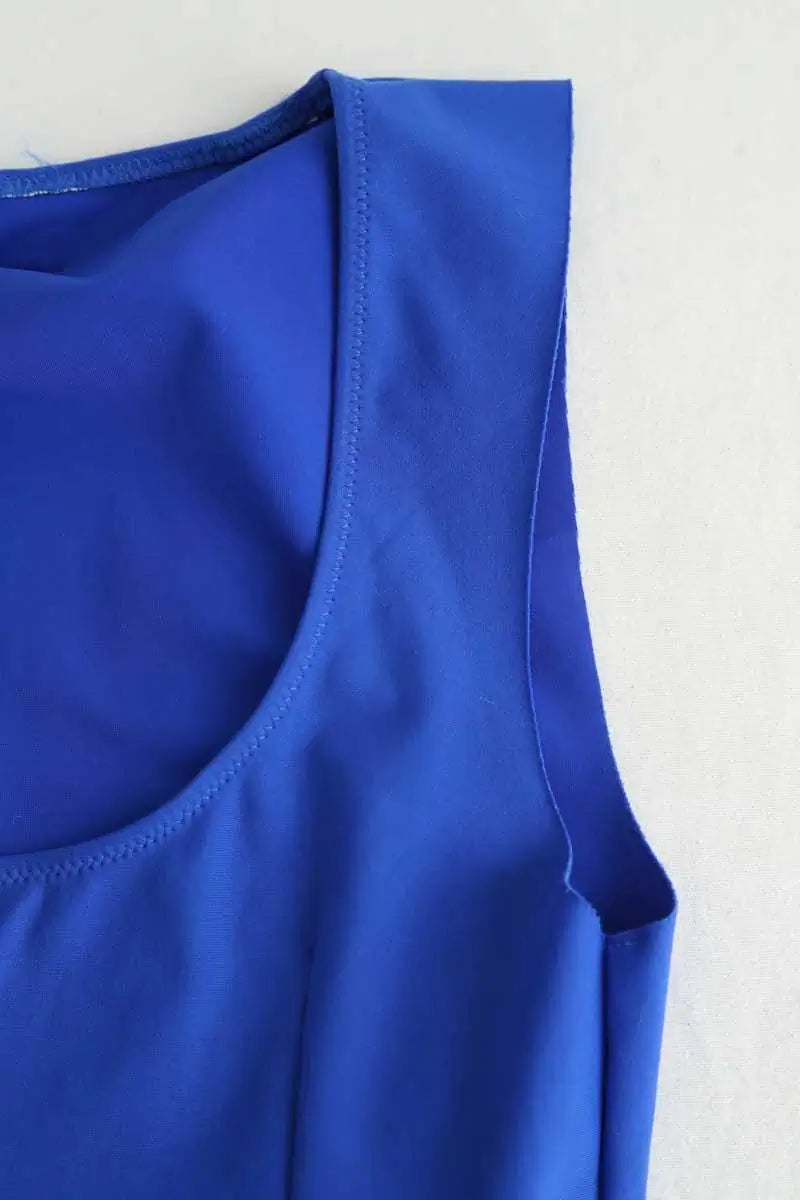 Body Luz Charline Bleu en Polyamide