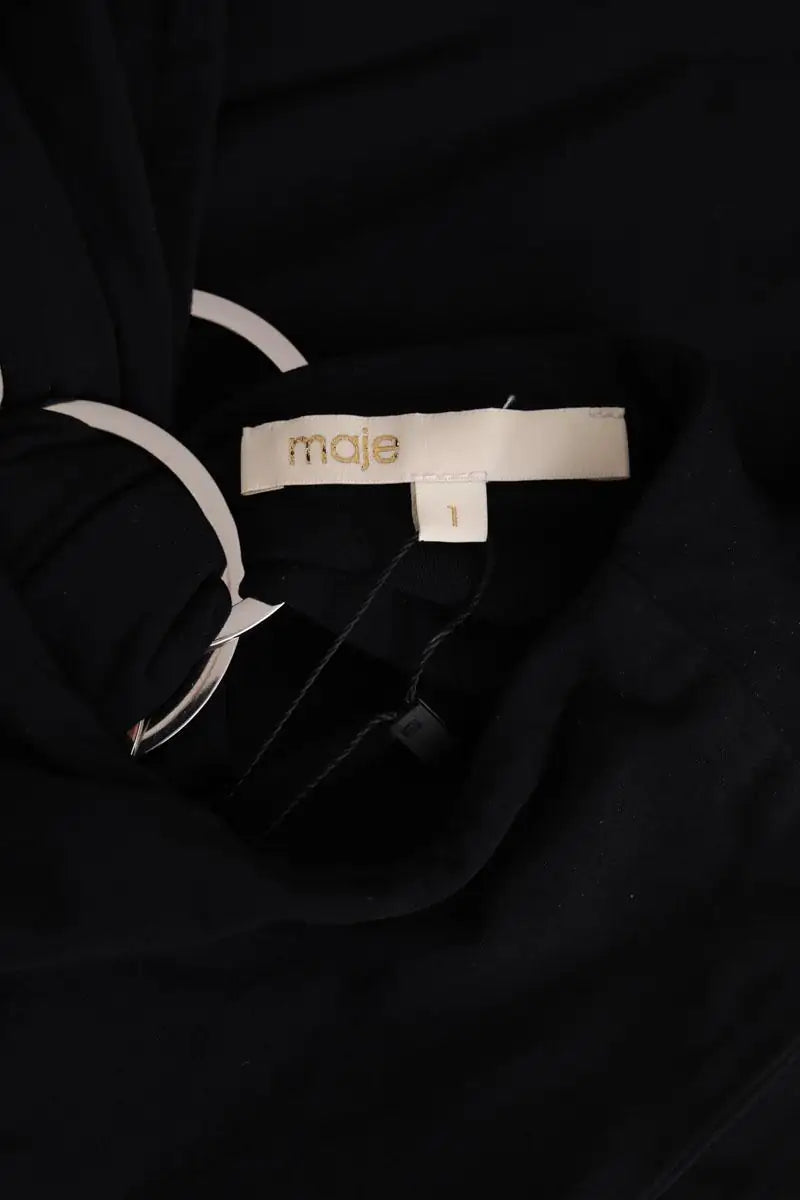 Body Maje Noir en Synthétique