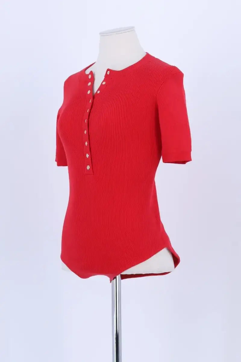 Body Maje Rouge en Coton