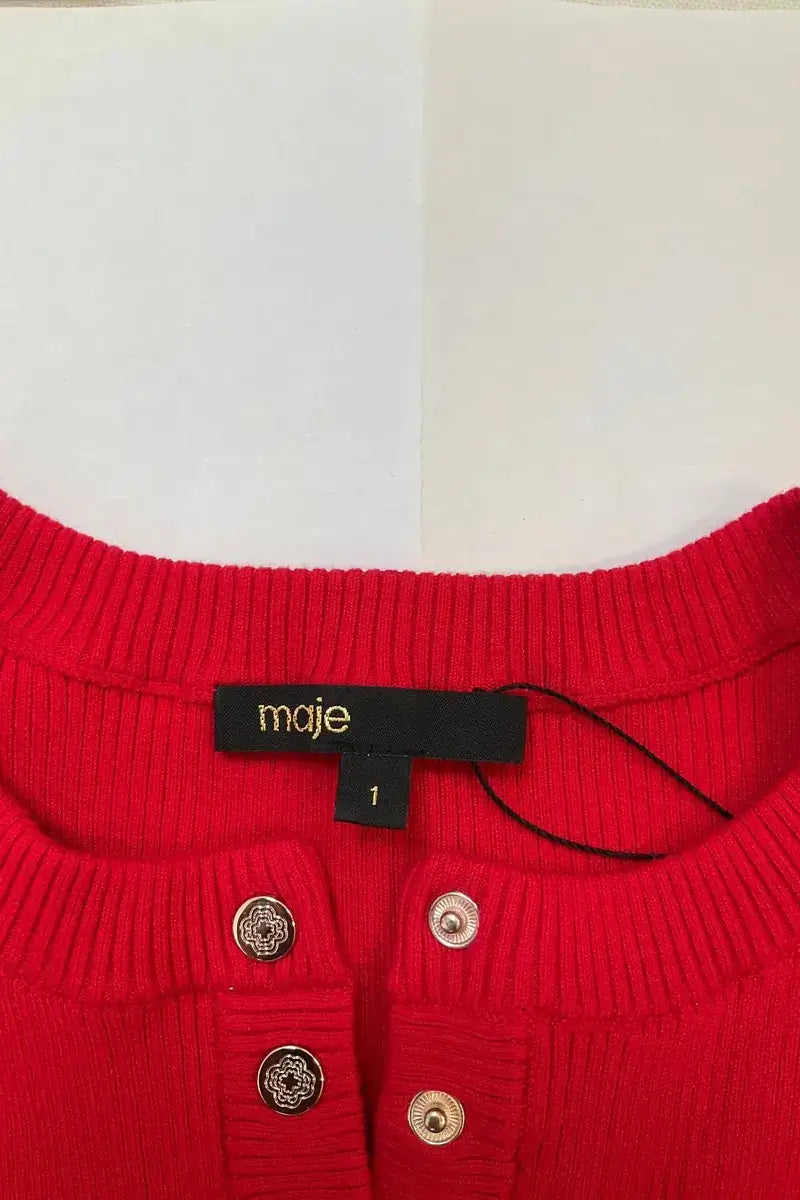 Body Maje Rouge en Coton
