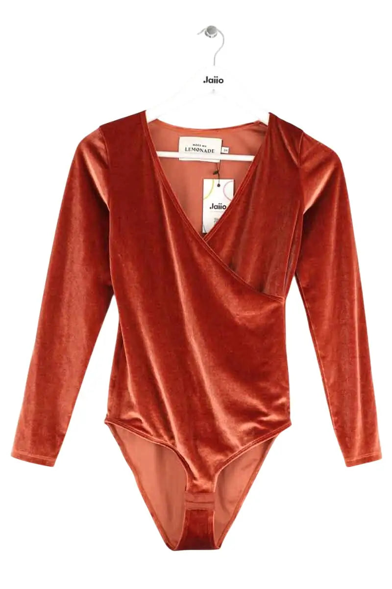 Body Make My Lemonade Orange en Velours, taille XS - Seconde Main