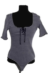 Body Sézane Marine en Coton, taille L - Seconde Main