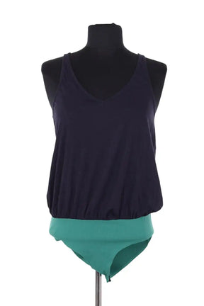 Body Sézane Marine en Coton, taille XS - Seconde Main