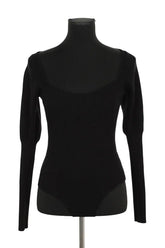Body Tara Jarmon Noir en Coton, taille S - Seconde Main