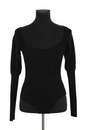 Body Tara Jarmon Noir en Coton, taille S - Seconde Main