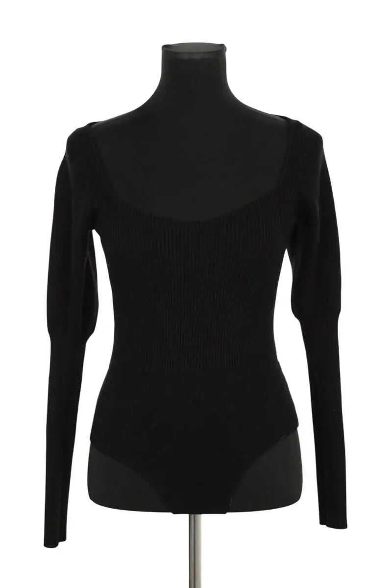 Body Tara Jarmon Noir en Coton, taille S - Seconde Main