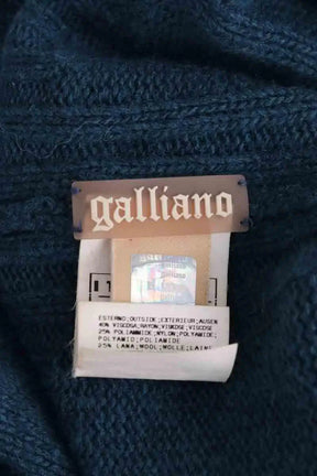 Bonnet avec tour de cou Galliano Bleu en Viscose