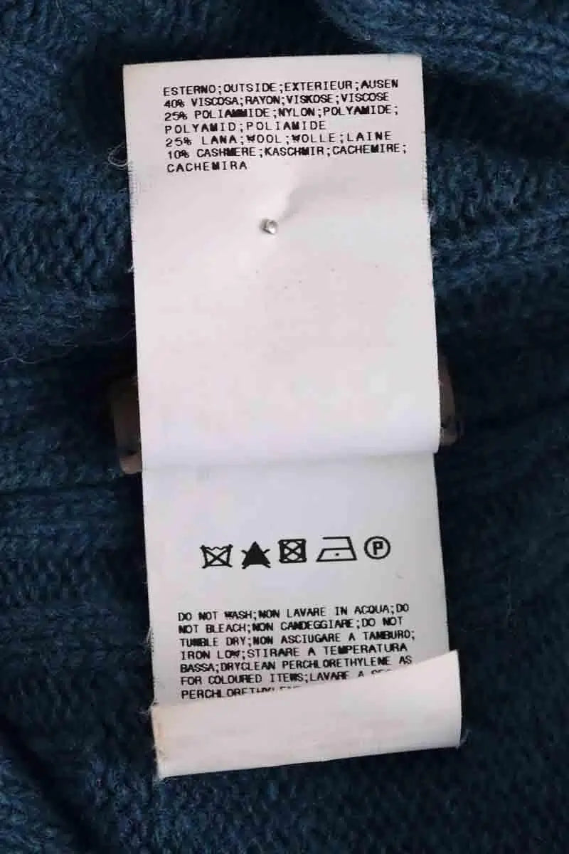 Bonnet avec tour de cou Galliano Bleu en Viscose