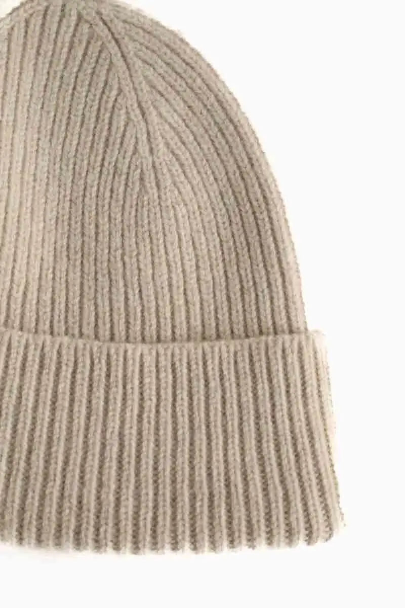 Bonnet Colorful Standard Beanie Beige en Laine