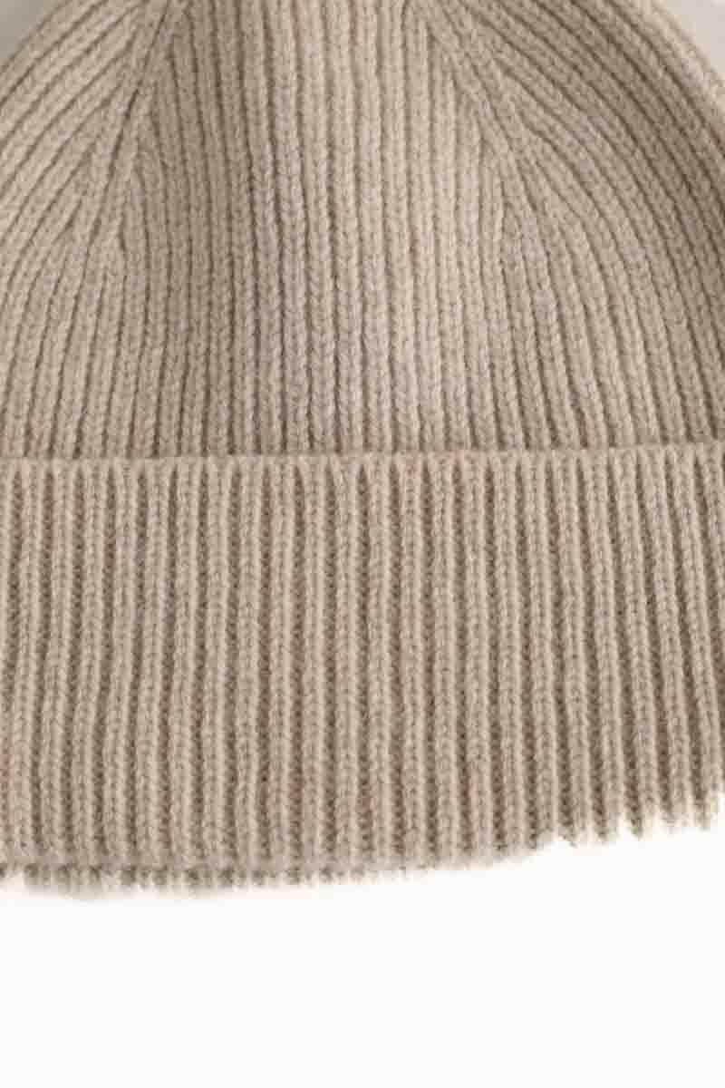 Bonnet Colorful Standard Beanie Beige en Laine