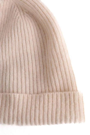 Bonnet From Future Ecru en Cachemire