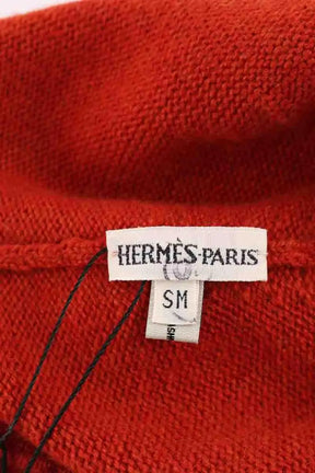 Bonnet Hermès Rouge en Cachemire